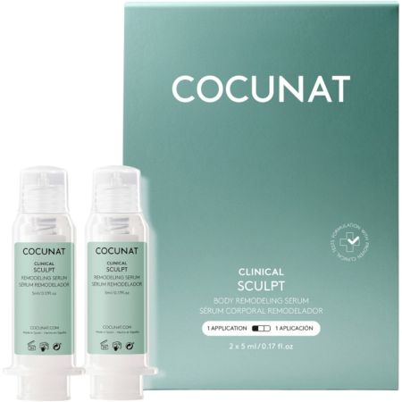 Cocunat Clinical Lipo Sculpt Sérum Corporal Remodelador Tratamiento corporal completo actúa contra la grasa localizada en brazos muslos y abdomen en solo 15 días 2x5 ml