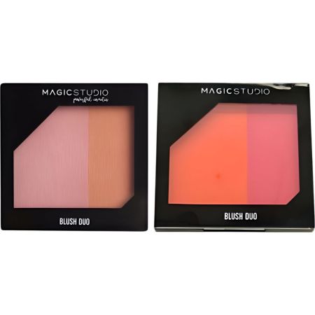 Magic Studio Blush Duo Colorete fórmula suave y sedosa para mejillas suaves con acabado natural 1 ud