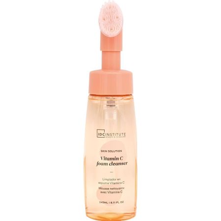Idc Institute Vitamin C Foam Cleanser Limpiador en espuma elimina maquillaje y aclara manchas para piel uniforme y brillante 240 ml