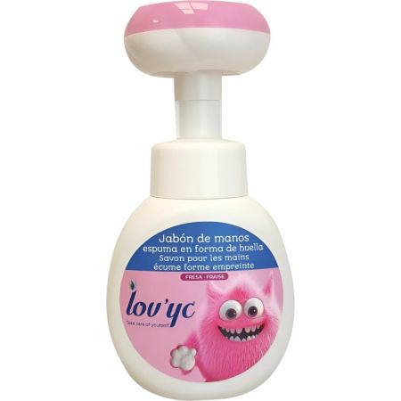 Lov'Yc Fresa Jabón De Manos Jabón de manos infantil en espuma con forma de flor ofrece suave aroma a flor de cerezo 300 ml