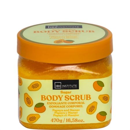 Idc Institute Coco Y Vainilla Exfoliante Corporal De Azúcar Exfoliante corporal elimina impurezas ofreciendo suavidad y frescura para una piel sedosa en cada ducha 450 gr