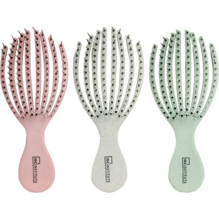Idc Institute Natural Fibers Detangling Handle Brush Cepillo desenredante biodegradable con cerdas suaves para un peinado sin tirones 1 ud