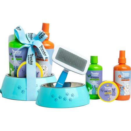 Tresky & Friends Cuidado Para Tu Mascota Estuche Set de cuidado para perros transforma el baño en una experiencia de spa y juego mimando a tu mascota