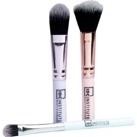 Idc Institute Set De Brochas De Maquillaje Set de brochas de maquillaje de gran precisión garantizan un acabado profesional 3 uds