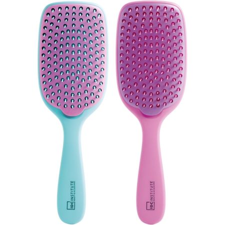 Idc Institute Cepillo Desenredante De Fácil Limpieza Cepillo desenredante ergonómico con cerdas flexibles y parte trasera desmontable para un peinado sin tirones 1 ud