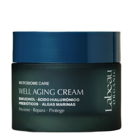 Labeau Organic Bakuchiol Ácido Hialurónico Well Aging Cream Crema antiedad mejora firmeza hidratación y elasticidad reparando y protegiendo 50 ml