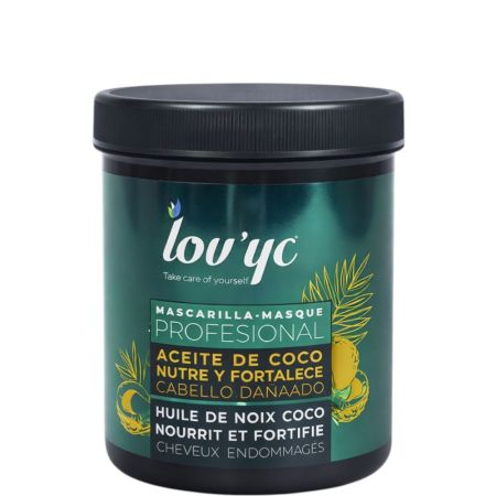 Lov'Yc Aceite De Coco Nutre Y Fortalece Mascarilla Profesional Mascarilla nutre y fortalece el cabello dañado 700 ml
