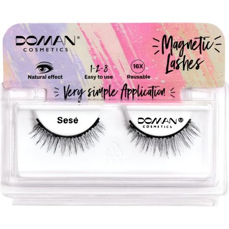 Doman Pestañas Postizas Magnetic Lashes Sesé Pestañas postizas magnéticas reutilizables ofrecen densidad longitud y profundidad natural en la mirada
