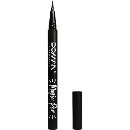 Doman Magic Pen Delineador y adhesivo negro mate de larga duración y fácil aplicación