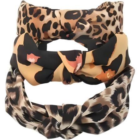 Inca Diadema Ancha Animal Print Diadema con toque salvaje mantiene el cabello bien sujeto perfecta para destacar con personalidad 1 ud