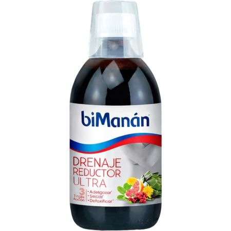 Bimanan Drenaje Reductor Ultra Complemento Alimenticio Complemento alimenticio ayuda a eliminar y remodelar la silueta de un modo natural 500 ml