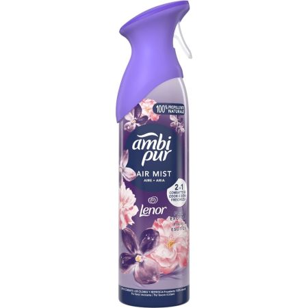 Ambipur Ambientador Air Mist Flor Exótica Ambientador para hogar elimina olores persistentes con aroma fresco y ligero 185 ml