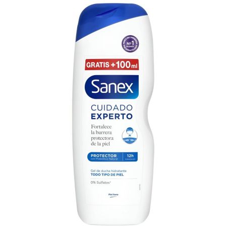 Sanex Cuidado Experto Gel De Ducha Protector Formato Especial Gel de ducha hidratante limpia suavemente y fortalece la barrera protectora de la piel