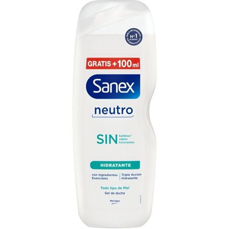 Sanex Neutro Sin Hidratante Gel De Ducha Gel de ducha vegano hidratante formulado con ingredientes esenciales