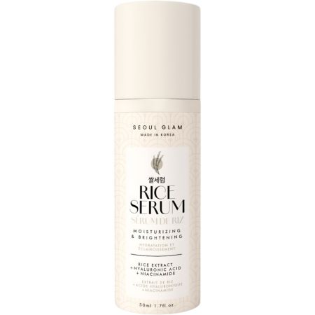 Seoul Glam Moisturizing & Brightening Sérum De Riz Sérum concentrado potente no pegajoso hidrata profundamente ofreciendo luminosidad con extracto de arroz 50 ml