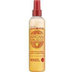 Imagen de Creme Of Nature Argan Oil Strength & Shine Leave-In Conditioner Acondiconador sin aclarado fortalece ofreciendo brillo y luminosidad con aceite de argán 250 ml