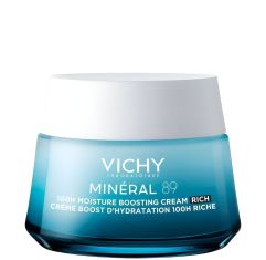 Imagen de Vichy Mineral 89 100h Moisture Boosting Cream Rich Crema enriquecida reforzadora de la barrera de hidratación 100 horas 50 ml