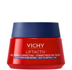 Imagen de Vichy Liftactiv Retinol B3 Tone Correcting Crema de noche antimanchas combina 2 potentes activos piel regenerada y radiante 50 ml