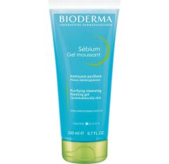 Imagen de Bioderma Sébium Gel Moussant Nettoyant Purifiant Gel limpiador sin jabón purifica limita la secreción de sebo y evita poros sin resercar