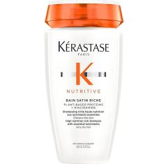 Imagen de Kerastase K Nutritive Bain Satin Riche Shampoing Champú rico hidratante y fortalecedor reduce puntas abiertas suavizando con proteínas para cabello seco 250 ml