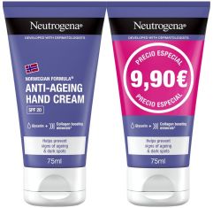 Imagen de Neutrogena Visibly Renew Anti-Aging Hand Cream Spf 20 Duplo Crema de manos antiedad elasticidad intensa 2x75 ml