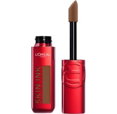 Imagen de L'Oreal Infaillible Skin Ink Foundation Concealer Base de maquillaje y corrector resistente al agua ofrece acabado mate de alta fijación hasta 24 horas