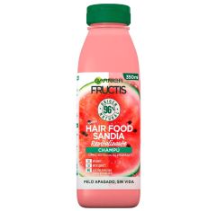 Imagen de Fructis Hair Food Sandía Champú Champú vegano revitalizante acabado nutrido y saludable para cabello apagado y sin vida 350 ml