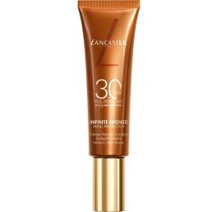 Imagen de Lancaster Infinite Bronze Crème Teintée Lumière Spf 30 Protector solar facial embellecedora con color de textura cremosa unifica broncea y difumina imperfecciones 50 ml