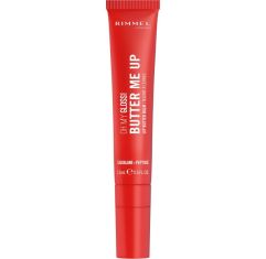 Imagen de Rimmel London Oh My Gloss! Butter Me Up Lip Butter Balm Bálsamo labial ultrahidratante y cremoso ofrece sensación de confort inmediato para aspecto más relleno