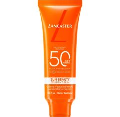 Imagen de Lancaster Sun Beauty Sensitive Skin Mineral Face Cream Spf 50 Crema solar facial ayuda a reducir visiblemente las rojeces y las sensaciones de irritación 50 ml