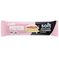 Imagen de Corny Barrita 30% Protein 0% Added Sugar Soft White Choc Barrita de proteínas con edulcorantes perfecta como fuente de energía durante el día 45 gr