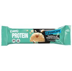Imagen de Corny Barrita 30% Protein Crunchy Vainilla & White Choc Barrita sin azúcares añadidos con sabroso sabor a vainilla y chocolate blanco 45 gr