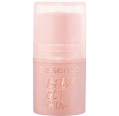 Imagen de Essence Baby Got Glow Iluminador en barra de textura bálsamo crea un resplandor transparente y brillante con agradable fragancia