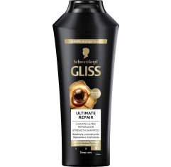 Imagen de Gliss Ultimate Repair Champú Ultra Reparador Champú reparador aporta flexibilidad y brillo con keratina para cabello muy dañado