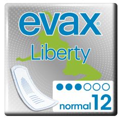 Imagen de Evax Compresas Liberty Normal Compresas normales flexibilidad y absorción extraordinaria 12 uds