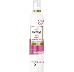 Imagen de Pantene Pro-V Rizos Definidos Espuma Nº5 Espuma capilar fijadora nutritiva ofrece definición brillo protección y cuidado intenso para cabello rizado