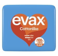 Imagen de Evax Compresas Cottonlike Super Alas Compresas super con alas siéntete limpia y sin rastro de olor