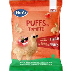 Imagen de Hero Kids Puffs De Tomate Snack de tomate sin sal añadida sin aditivos y sin aceite de palma a partir de 36 meses 12gr