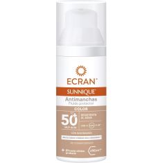 Imagen de Ecran Sunnique Color Antimanchas Fluido Protector Spf 50+ Protector solar facial con color previene la aparición de manchas en la piel 50 ml