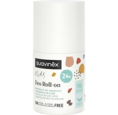Suavinex Kids Deo Roll-On Desodorante de textura ligera con ingredientes de origen natural deja transpirar sin obstruir poros 50 ml
