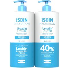 Imagen de Isdin Hydration Ureadin Lotion 10 Duplo Pack Ahorro Loción corporal hidratante intensa ayuda a aliviar sensación de tirantez 2x750 ml