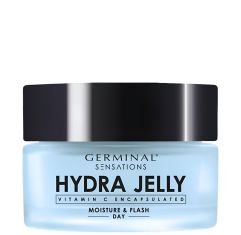Imagen de Germinal Sensations Hydra Jelly Moisture & Flash Day Crema facial hidratante de textura gel potencia la luminosidad ofreciendo efecto lifting inmediato 50 ml