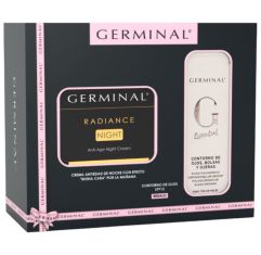 Imagen de Germinal Radiance Night Anti-Age Night Cream + Contorno Gratis Pack regalo antiedad efecto buena cara aporta firmeza y elasticidad 50 ml