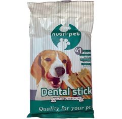 Imagen de Nutri-Pet Dental Stick 4 En 1 Stick dental de pescado para perros 7 uds