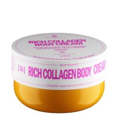 Imagen de Bongamo Rich Collagen Body Cream Crema corporal de textura ligera hidrata mejorando la firmeza y elasticidad con aroma fresco y cítrico 200 ml