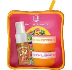 Imagen de Bongamo Rich 36 Mini Neceser Set corporal ideal para mantener la piel cuidada y perfumada incluso fuera de casa con aroma floral y frutal