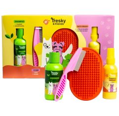 Imagen de Tresky & Friends Cuidado Para Tu Mascota Estuche Set de cuidado para perros transforma el baño en una experiencia de spa y juego mimando a tu mascota