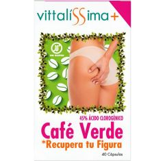 Imagen de Vittalissima Café Verde Recupera Tu Figura Complemento Alimenticio Complemento alimenticio ayuda a aumentar el metabolismo y a reducir el peso corporal 40 uds