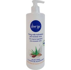 Imagen de Lov'Yc Aloe Vera Y Aceite De Almendras Body Lotion Leche corporal con aloe vera y aceite de almendras nutre y cuida tu piel 400 ml
