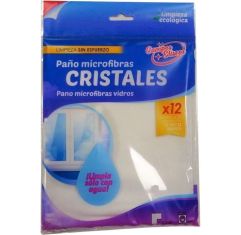Imagen de Campos Eliseos Cristales Paño Microfibras Bayeta de microfibras para cristales limpia solo con agua 32x40 cm